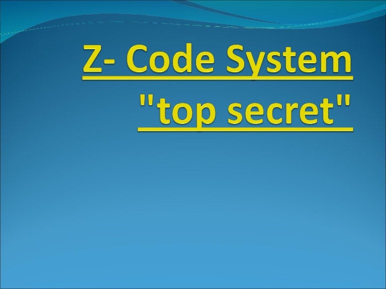 Z code system