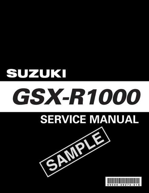 2005 Suzuki GSX-R1000 Service Repair Manual | PDF