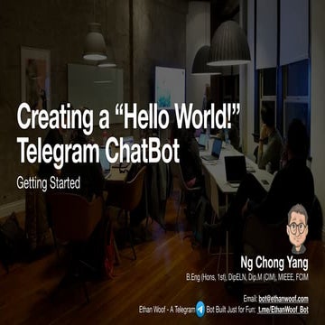 Creating a Hello World Telegram ChatBot by CY