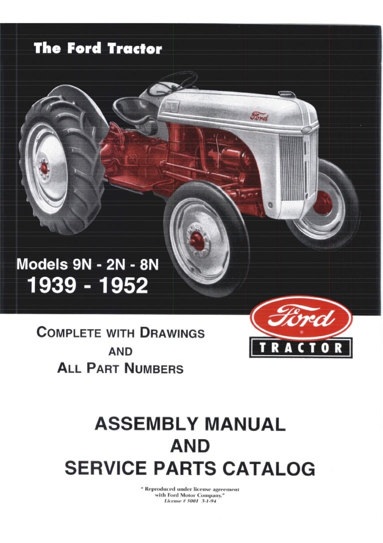 ford company parts on 1944 Ford 9n 2n 8n Tractor Illustrated Master Parts Catalogue Manual