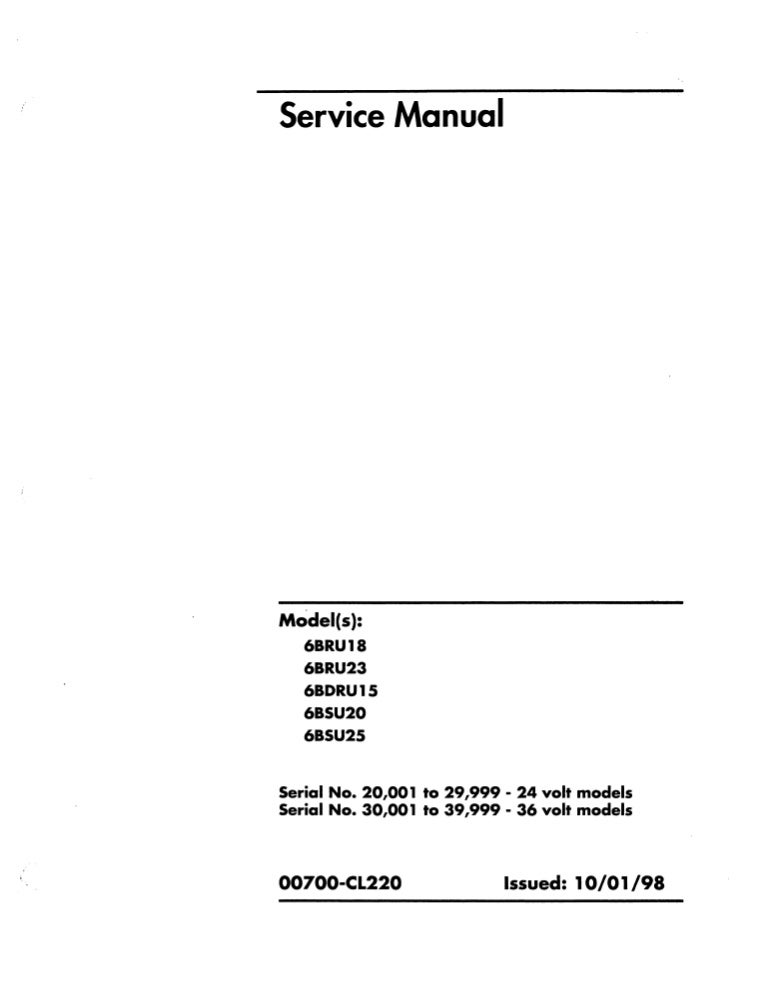 TOYOTA 6BRU18 FORKLIFT Service Repair Manual