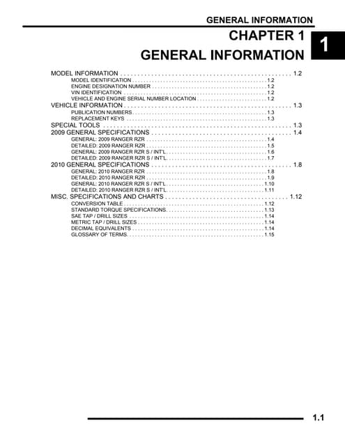 2016 POLARIS RZR 900 SERVICE MANUAL PDF visual data 4