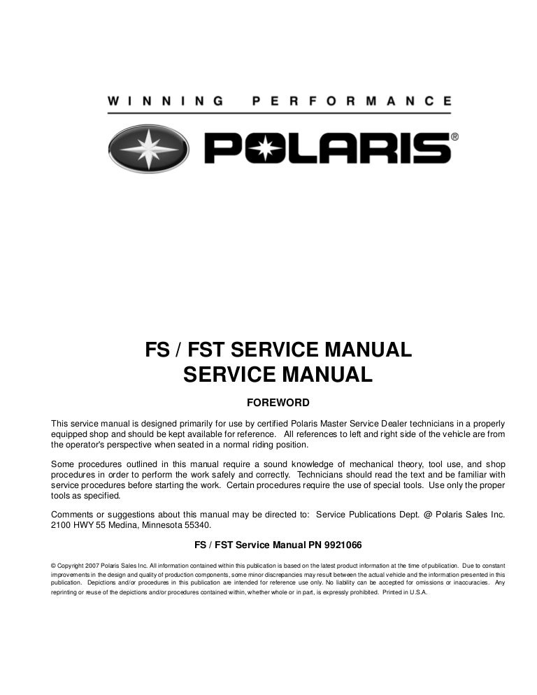 Polaris Labor Flat Rate Manual Polaris Labor Flat Rate Manual
