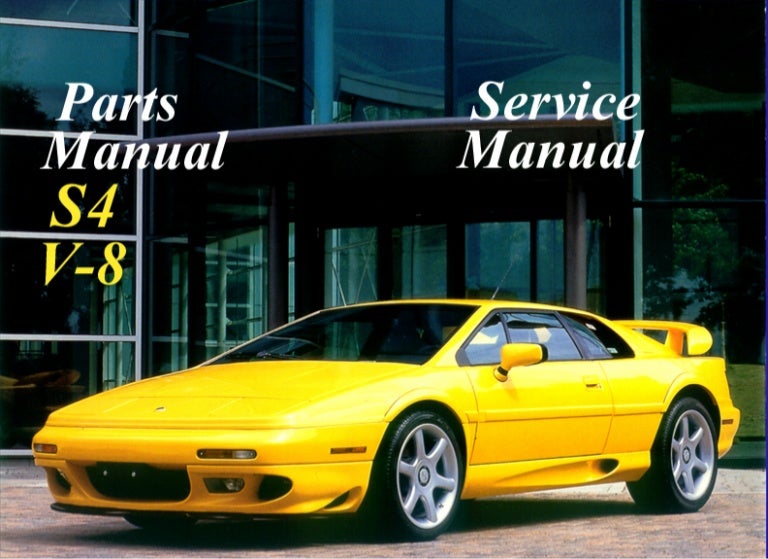 1999 Lotus Esprit S4 V-8 Service Repair Manual