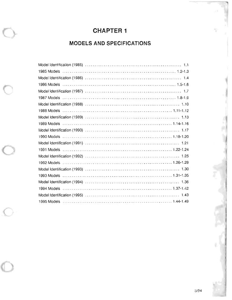 1989 POLARIS Indy 400 SNOWMOBILE Service Repair Manual