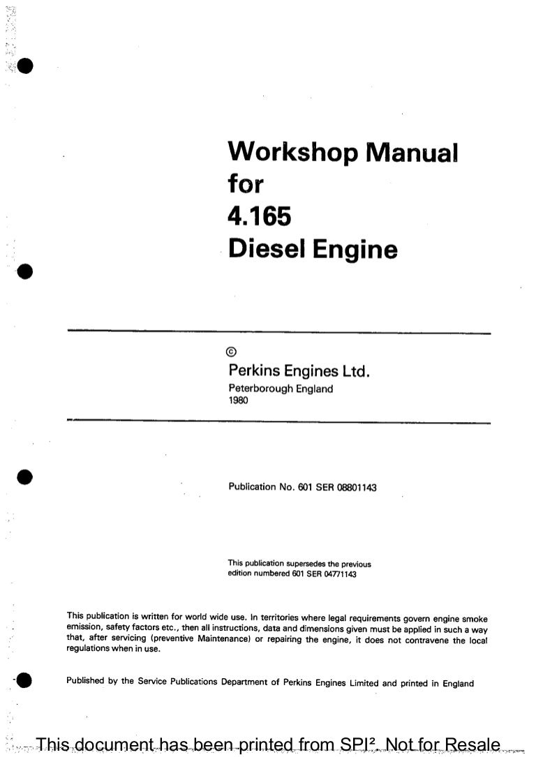 Perkins engine service manual