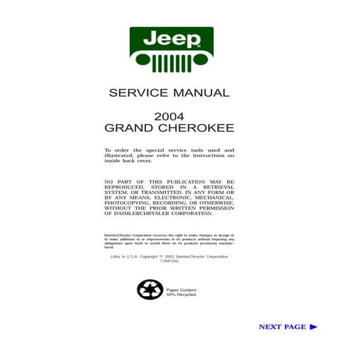 2004 JEEP GRAND CHEROKEE HAYNES REPAIR MANUAL PDF visual data 3