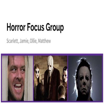 Focus Group Slides