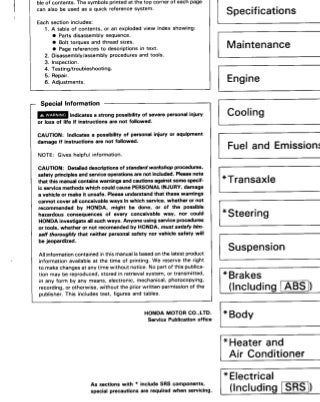 1990 ACURA INTEGRA Service Repair Manual