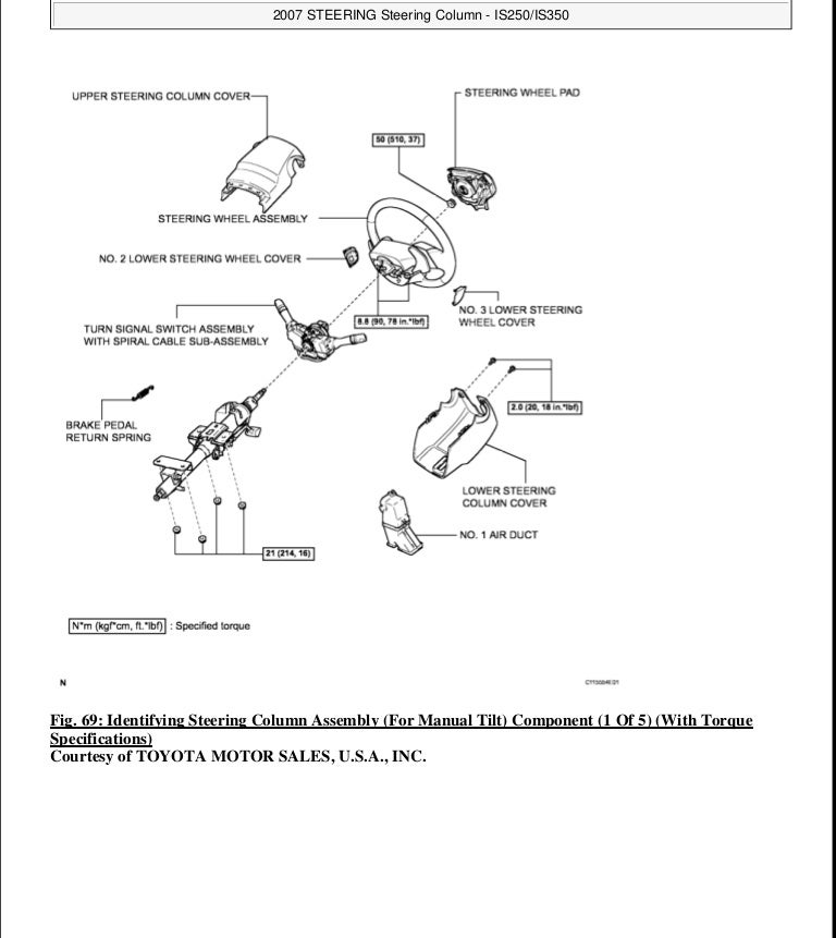 2007 Lexus Is250 Service Repair Manual