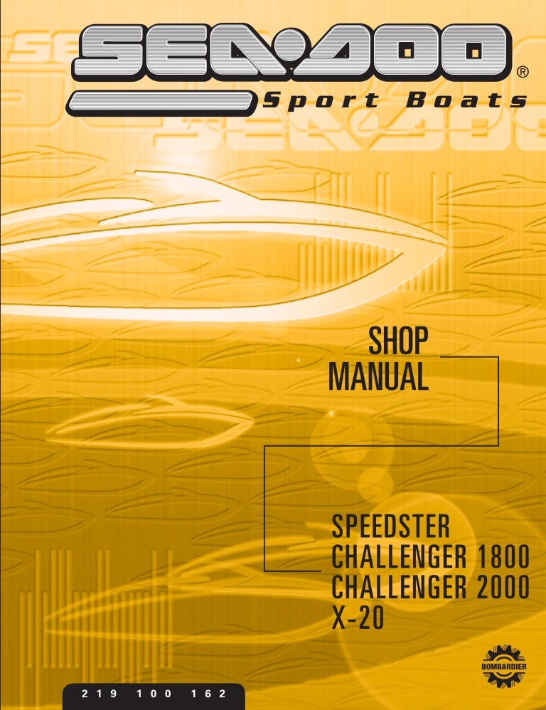 2002 Sea Doo Speedster Service Repair Manual