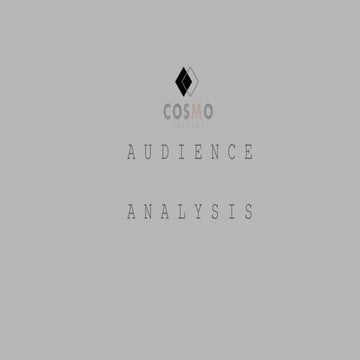 Audience analysis