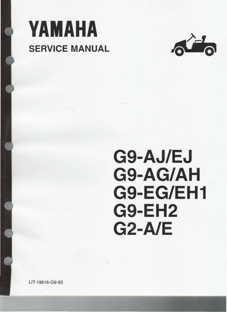 Yamaha G9-AG Golf Cart Service Repair Manual yamaha g9 golf cart battery diagram 