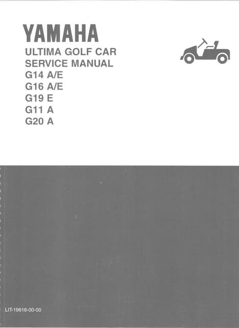 1980s Gas Yamaha Sun Classic Golf Cart Owner Manuals Pdf