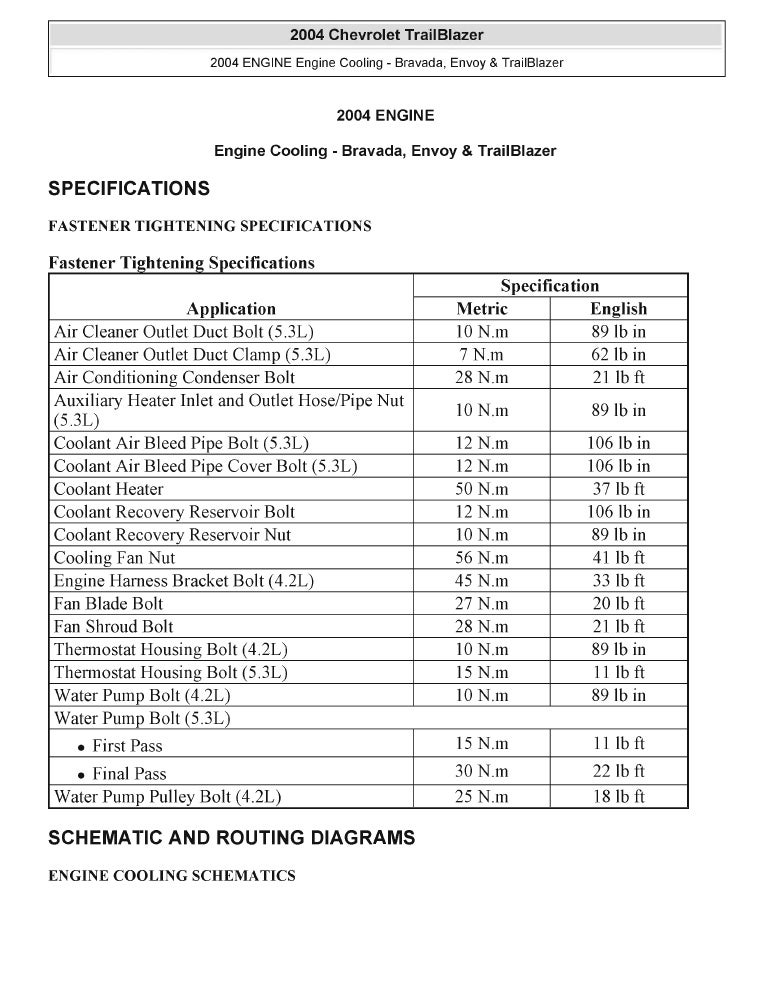2007 Gmc Envoy Service Repair Manual