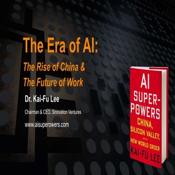 Kai-Fu Lee at AI Frontiers : The Era of Artificial Intelligence