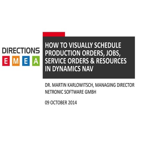Visual Scheduling Add-ins for Microsoft Dynamics NAV