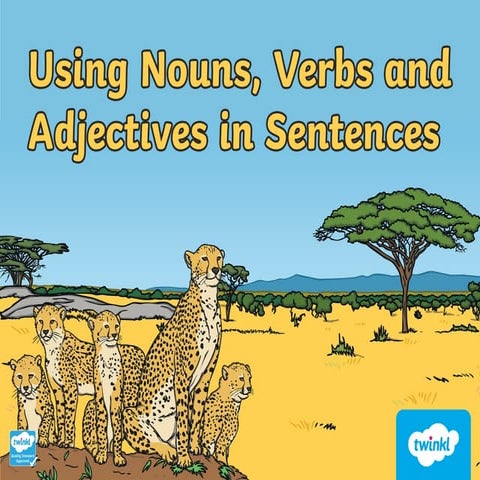 Understanding Nouns, Verbs, Adjectives with South African Animal ...