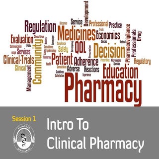Intro to clinical pharmacy