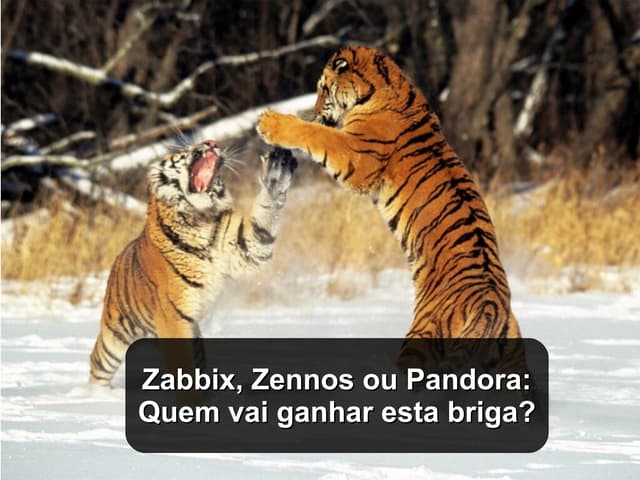 Zabbix, Zenoss ou Padora: quem vai ganhar esta briga?