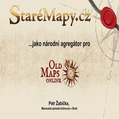 Staremapy.cz jako národní agregátor pro Oldmapsonline