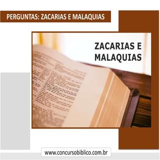 Perguntas Biblicas sobre Zacarias e...
