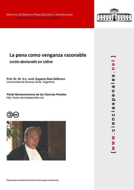 Zaffaroni   La pena como venganza razonable