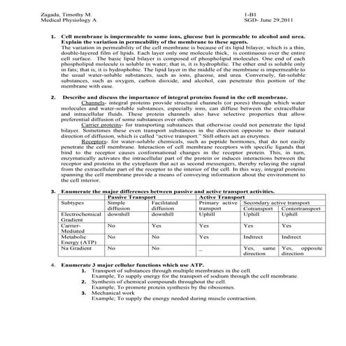 Cell Physiology Basics