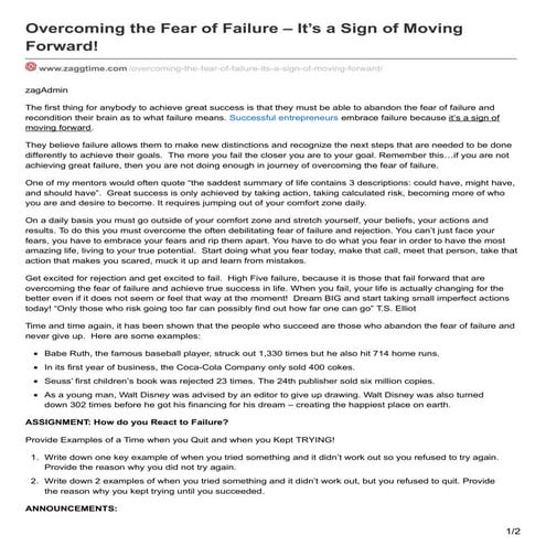 Failure | PPTX