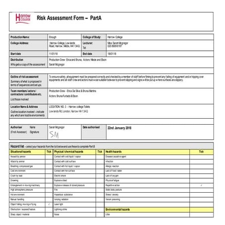 Toilets copy of risk assessment | DOCX
