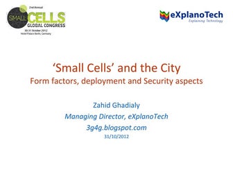 ‘Small Cells’ and the City