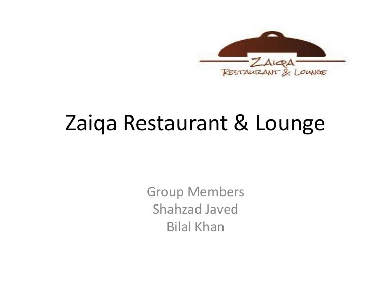 Zaiqa restaurant presentation new business launch