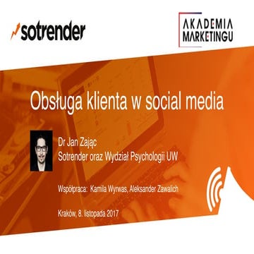 Obsługa klienta w social media