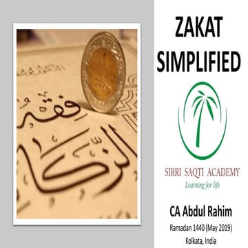 Zakat Simplified 2019