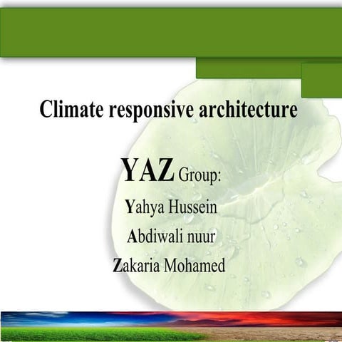 climate responsive architecture  somaliland