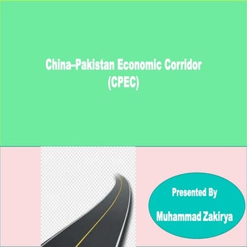 presentation on CPEC