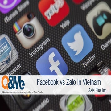 FB vs Zalo : Messaging popularity in Vietnam