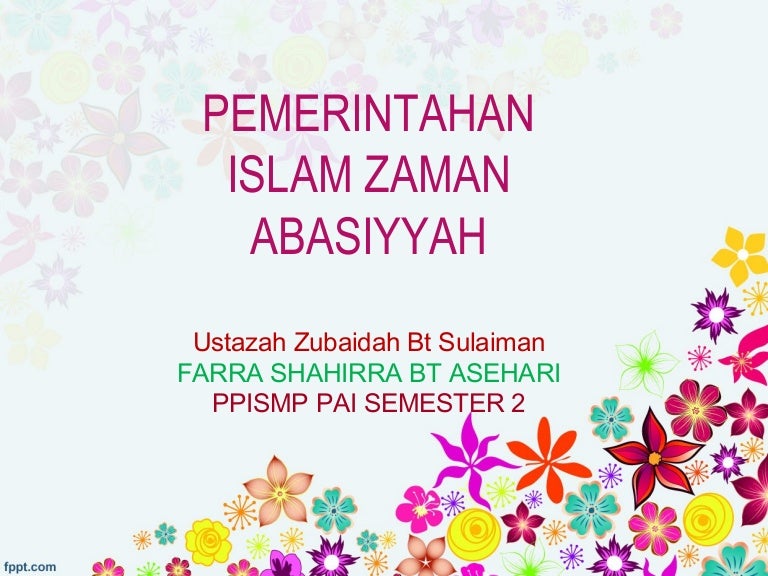 Pemerintahan Islam Zaman abbasiyah
