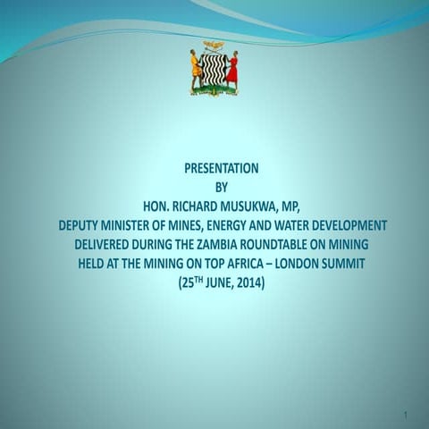 Zambia Mining Roundtable