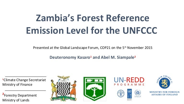 thumbnail of  Zambia's forest reference emission level for the unfccc