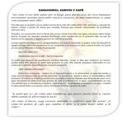 ZANAHORIAS, HUEVOS Y CAFÉ