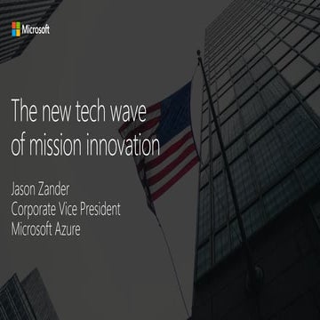 The new tech wave of mission innovation
