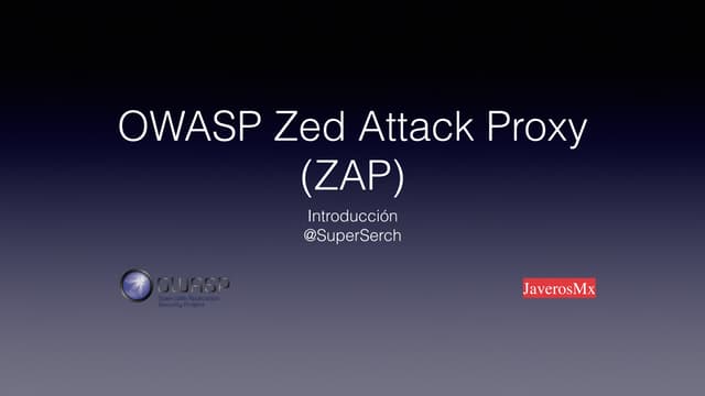 Zed Attack Proxy