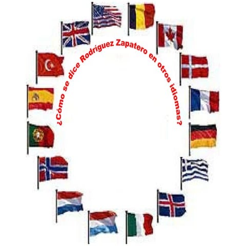 Zapatero En 25 Idiomas
