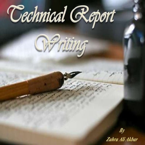 Technical report writing