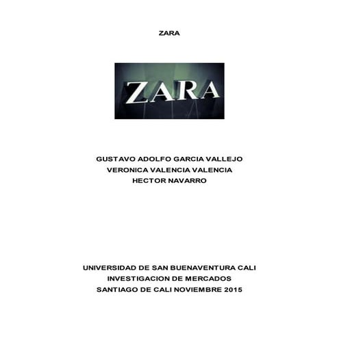 ZARA para hombres