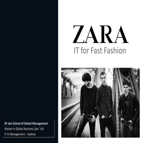 IT application in Zara | PPTX