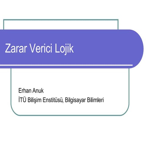 Zararvericilojik