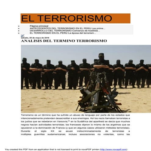 Zarate el terrorismo