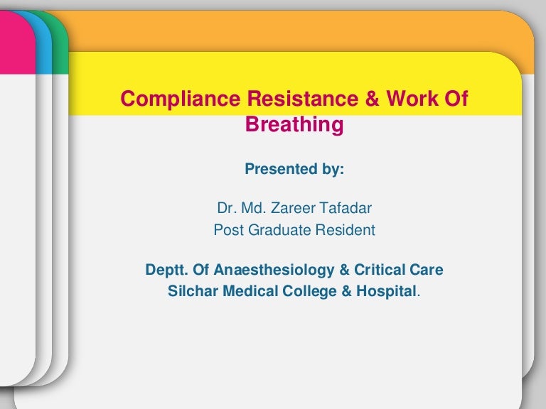 Compliance Resistance & Work Of Breathing